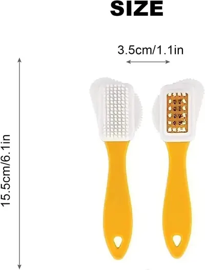 Suede Multipurpose Brush 3-Side Cleaning Brush Suede Leather Nubuck Shoes