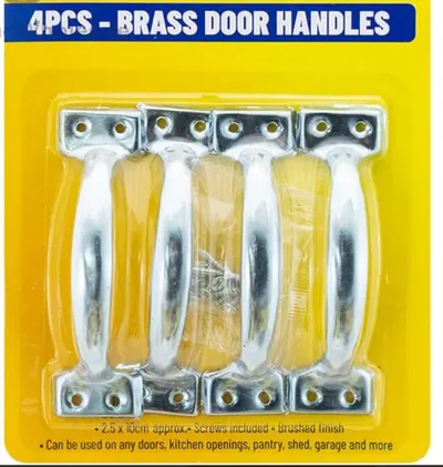 4pc brass door handles Marksman
