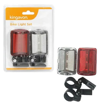 2x Bicycle LED Lights Torch Front Rear Lamp Set Mountain Bike Waterproof Bright