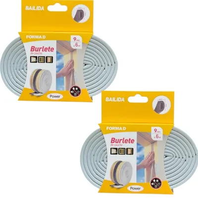 2x 6M Rubber Seal Weather Strip Foam Sticky Tape Door Window Draught Excluder