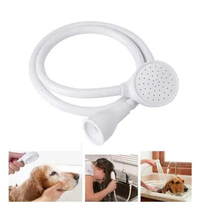 Pet Shower Spray Hose for Bathtub Sink Faucet Attachment Pet Grooming Hair Wash