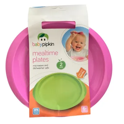2pc Toddler Plate Set – Dishwasher & Microwave Safe, BPA Free
