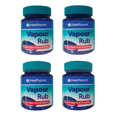 4x Healthpoint Vapour Rub -For Clear Cool Breathing | Menthol | Eucalyptus -100g