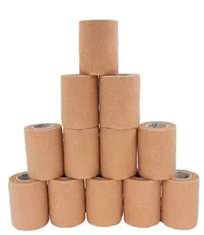 12 Rolls Self-Adhesive Non-Woven Bandage 3" x 5 Yards