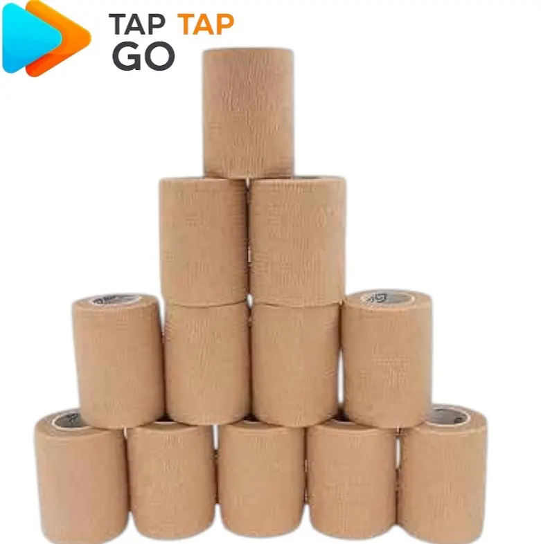 12Rolls Basics Self Adhesive Non Woven Bandage 3" x 5 Yards