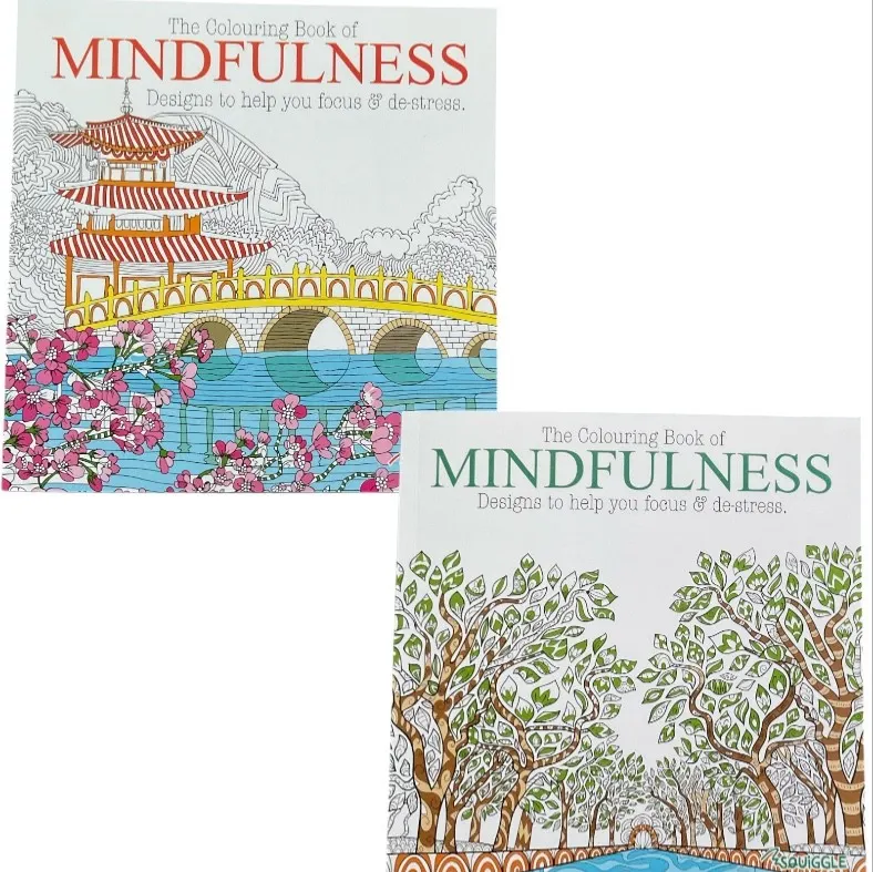 2pc Anti-Stress Colouring Books for Adults & Teens