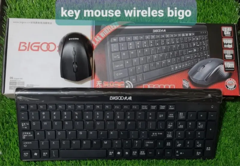 Wireless Keyboard & Mouse everyday tasks games entertainment gift BIGoo 2.4G NEW