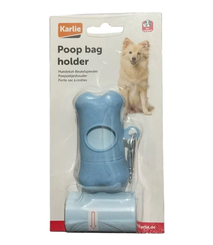 Karlie Poop Bag Holder &2 Bag rolls 100% Biodegradable