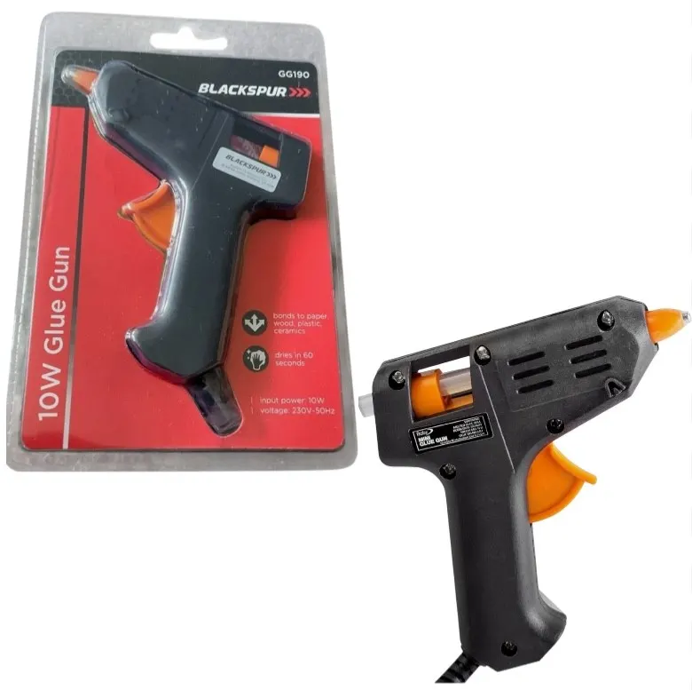 10W Glue Gun Hot Melt Electric with 2 Adhesive Glue Sticks DIY Hobby Craft UK