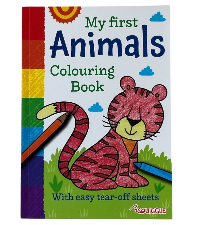 2pc My First Animals & Things That Go Colouring Books Art Kids Children Book