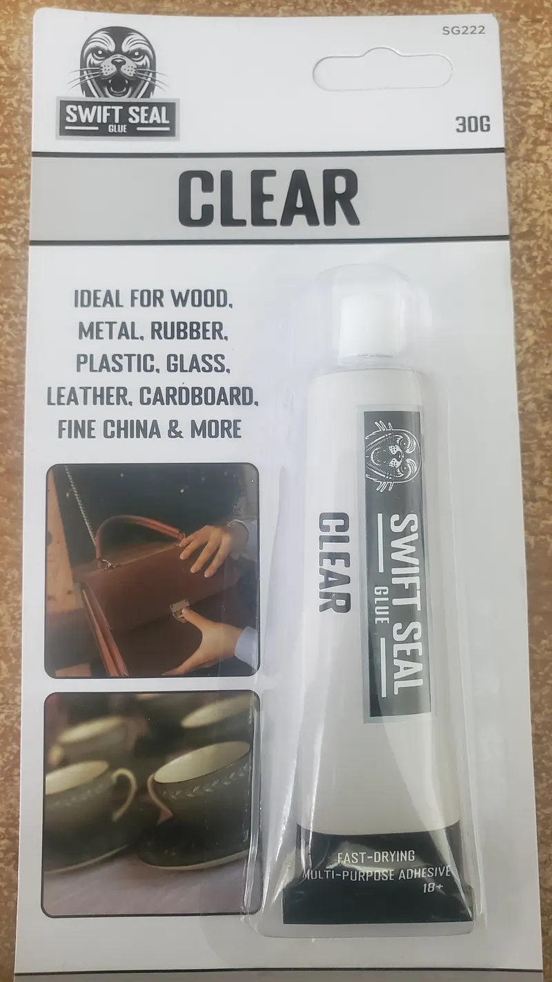 Swift Seal Glue Clear for wood plastic rubber glass leather cardboard