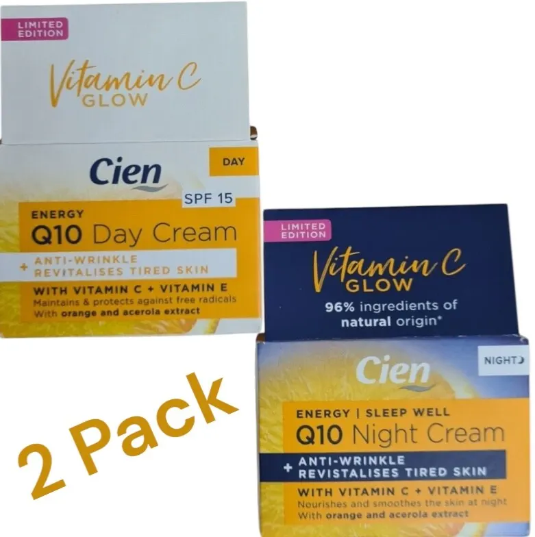 Cien Vitamin C & E Glow Energising Anti Wrinkle Day Cream SPF 15 & Night cream