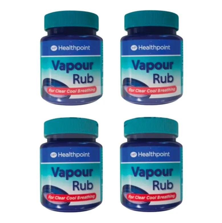 4x Healthpoint Vapour Rub -For Clear Cool Breathing | Menthol | Eucalyptus -100g
