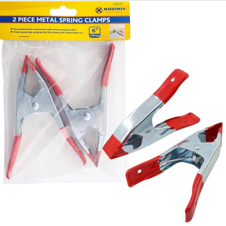 6" Strong Metal Spring Clamps Grips Market Stall Hardened Marksman