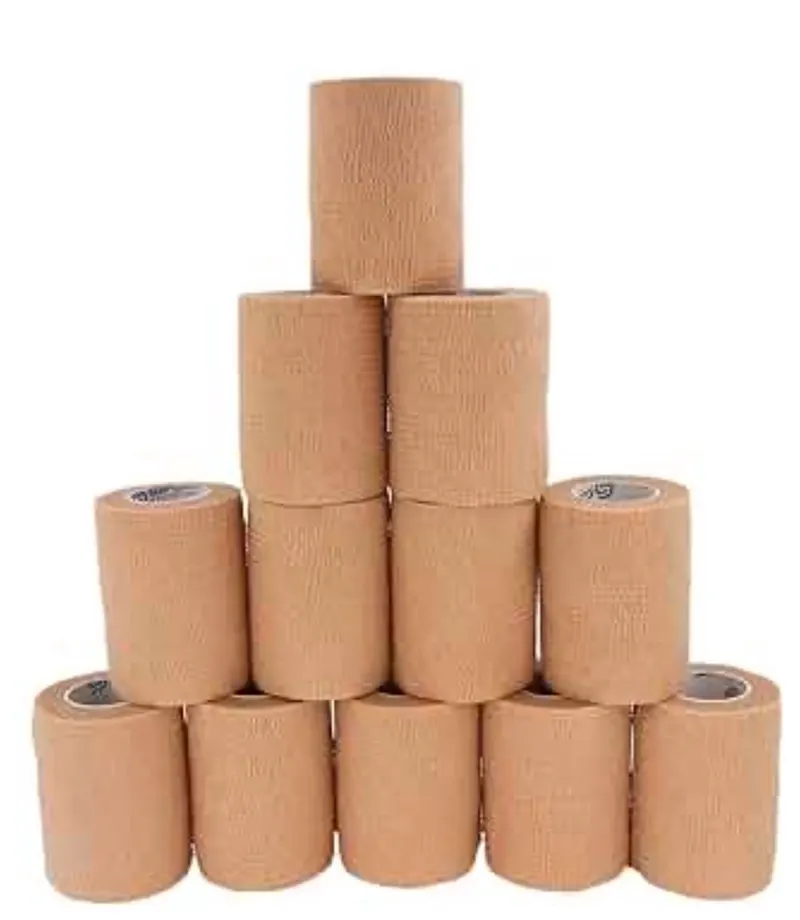12 Rolls Self-Adhesive Non-Woven Bandage 3" x 5 Yards